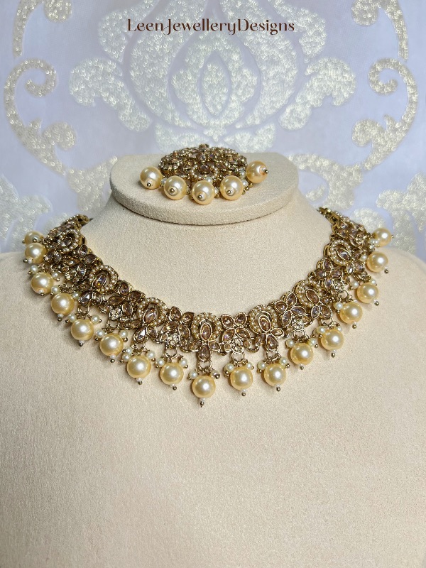 KOMAL- Polki Necklace Set